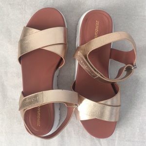 Cole Haan Zerogrand gold color sandals size 6